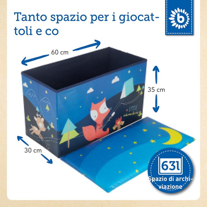 Image du produit Bieco 2in1 Aufbewahrungsbox und Bank Scout Camp