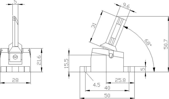 Produktbild Siemens Auslöser, Radius, rechts