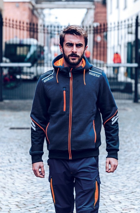 Actual product image Sparco Workwear Jacket Hooded Full Zip Tech (3XL)