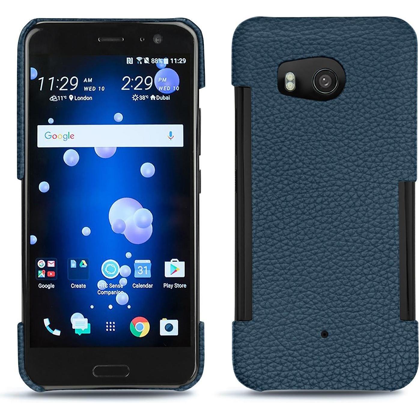 Noreve Lederschutzhülle (HTC U11), Smartphone Hülle, Blau
