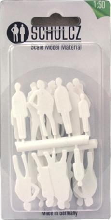 Hermoli Figuren Detail 1:50 weiss 20 stehende Personen