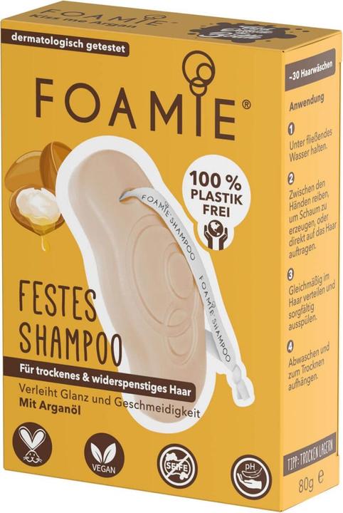 Actual product image Foamie Kiss Me Argan (80 ml, Solid shampoo)
