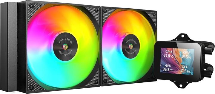Image du produit Mars Gaming Kit Watercooling Aio Ml-Vision RGB - 240mm (Noir)