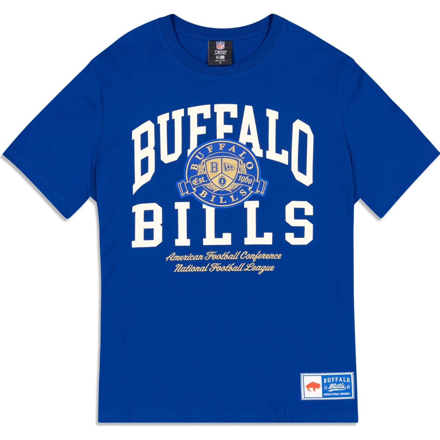 New Era, Herren, Shirt, NFL Shirt - LETTERMAN Buffalo Bills - S, Blau, (S)