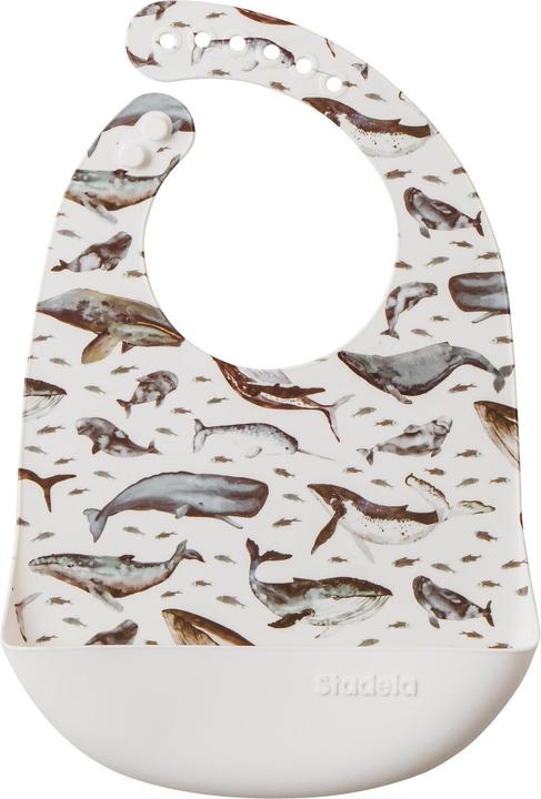 Produktbild Stadela Silikon- Lätzchen Wale (6 Monate)