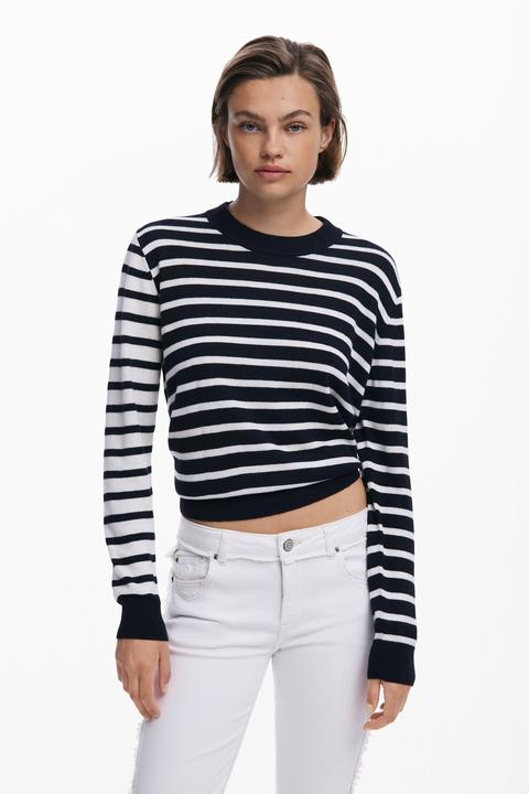 Produktbild Desigual Maglione a Righe Orizzontali (M)