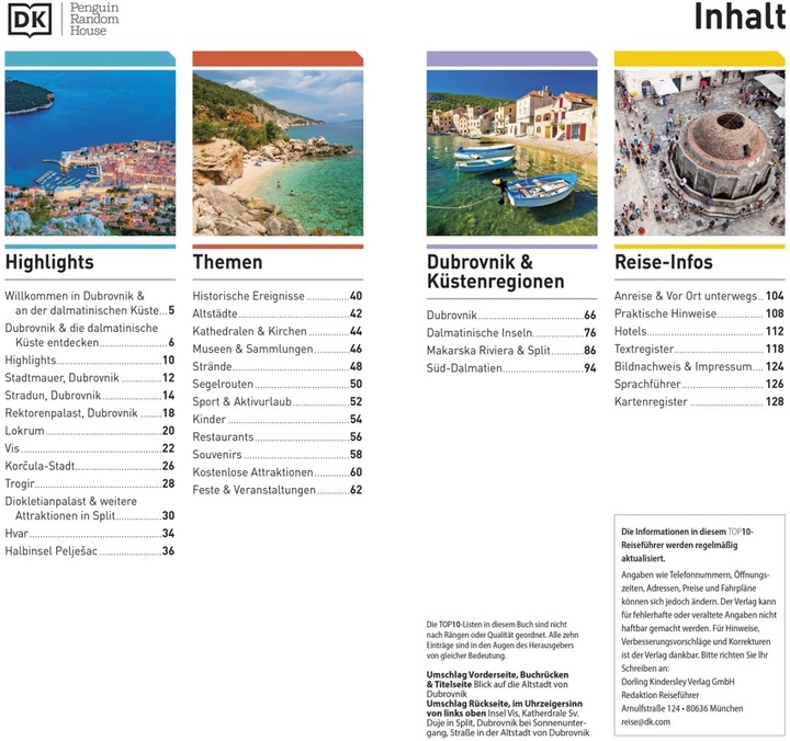 Produktbild TOP10 Reiseführer Dubrovnik & Dalmatinische Küste (Deutsch, DK Verlag Reise, 2023)