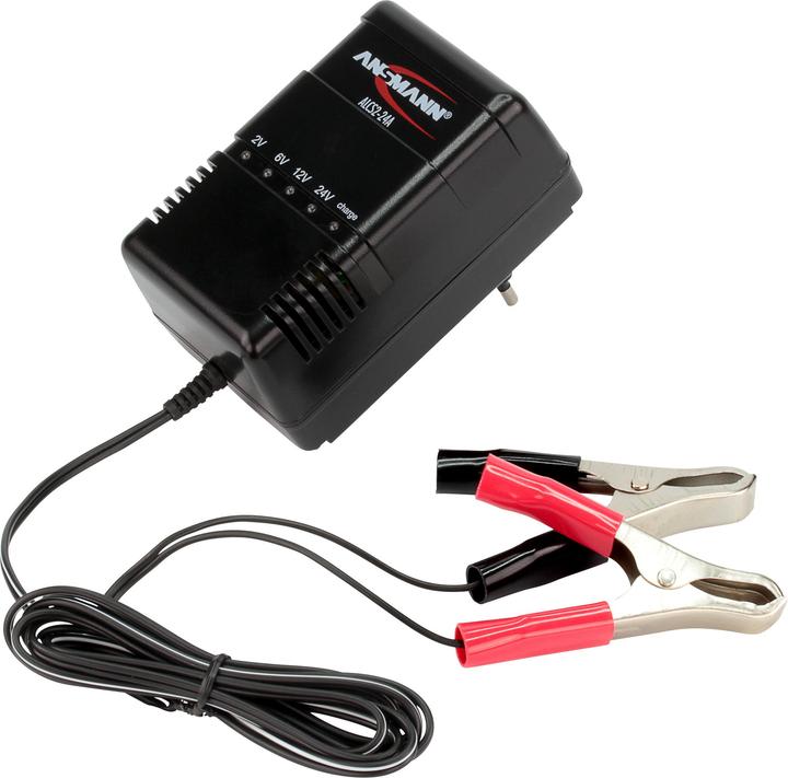 Ansmann 220V Ladegerät für 12V Akku (0.90 A, 12V, 24V, 6V)