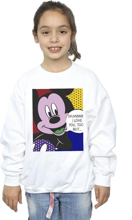 Produktbild Disney Mickey Mouse Oh Minnie Pop Art Sweatshirt Mädchen (140, 146)
