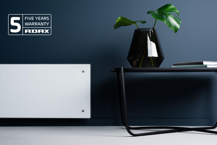 Produktbild Adax Glasheizfläche Clea H 12 KWT, 1200W 230V mit WiFi, weiss (1200 W)