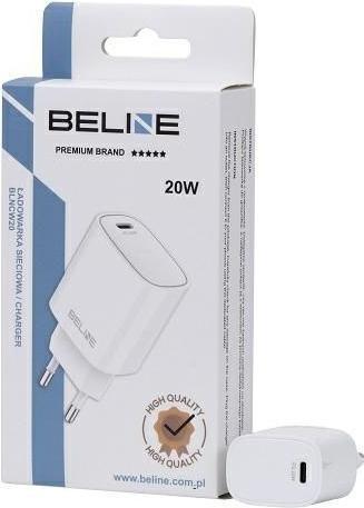 Produktbild Beline Ład. siec. 1x USB-C 20W biała /white (only head) PD 3.0 BLNCW20 (20 W)