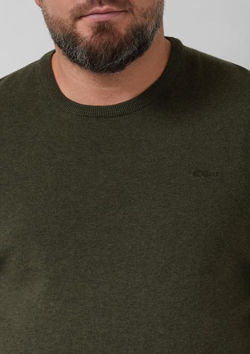 Image du produit s.Oliver Strickpullover Strickpullover mit Logo-Stickerei (3XL)