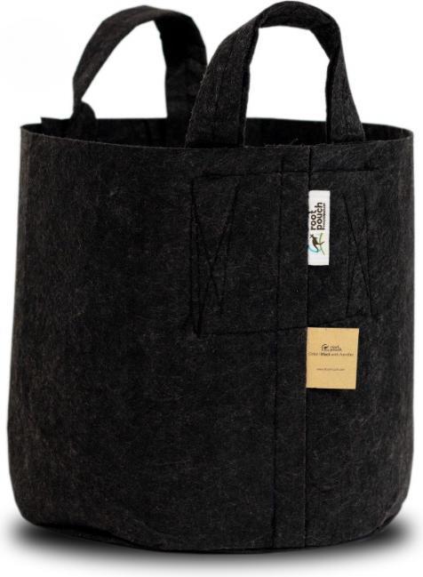 Produktbild Root Pouch 8L Black mit Griffen 260g/m2 10Stk