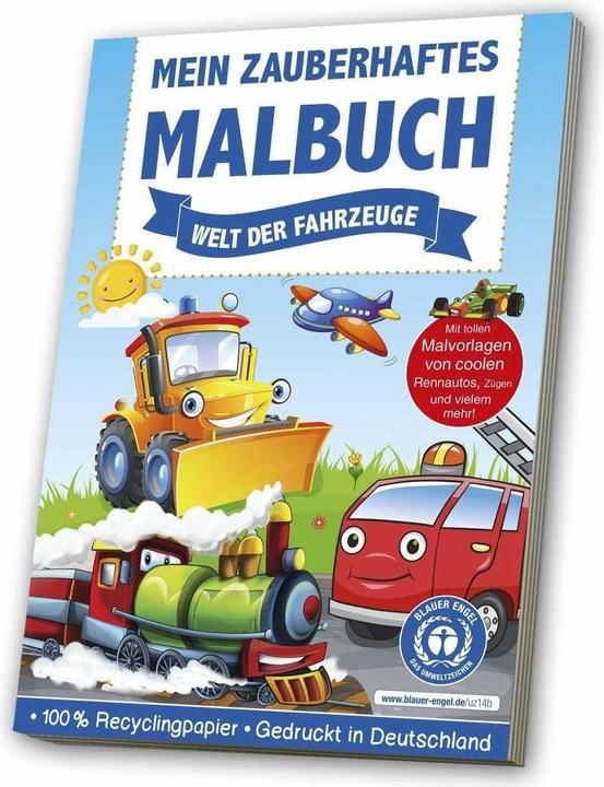Actual product image My magical colouring book World of Vehicles