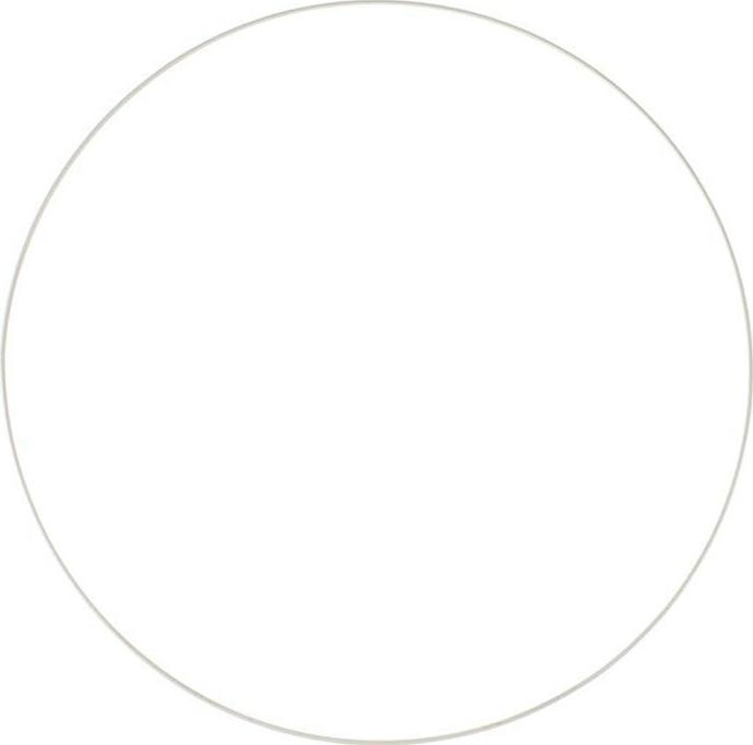Actual product image Glorex Metal ring 40 cm 1 piece, White