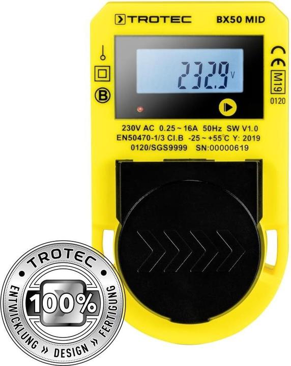 Produktbild Trotec 3510205950 BX50 MID Energieverbrauchsmessgerät