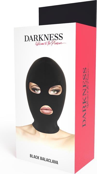 Immagine prodotto Darkness Maschera per la testa "Balaclava" nera con apertura per gli occhi e la bocca