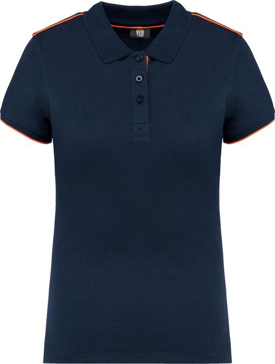 Fluorescent Orange, Navy