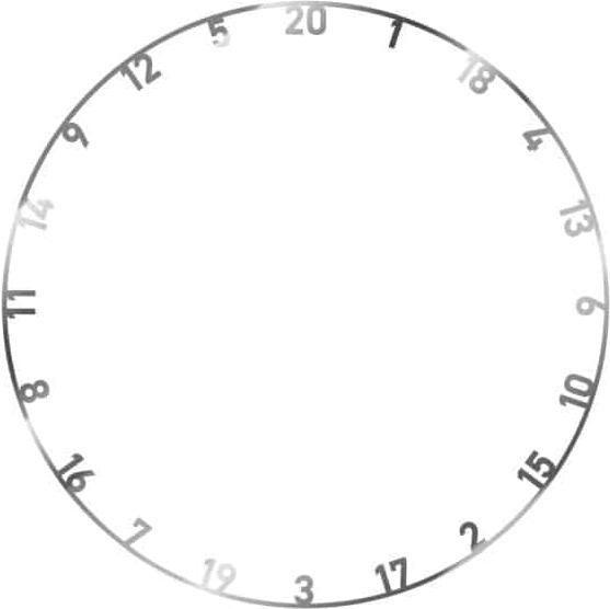 Immagine prodotto Bulls Set di anelli numerici in metallo 3 pezzi