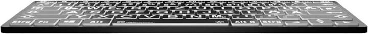 Produktbild Logickeyboard XL-Print White on Black dt. (PC/BT) (DE, Kabelgebunden)
