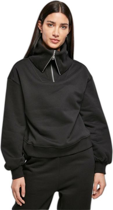 Actual product image Urban Classics Ladies Oversized High Neck Troyer Crew - 16654 (XS)