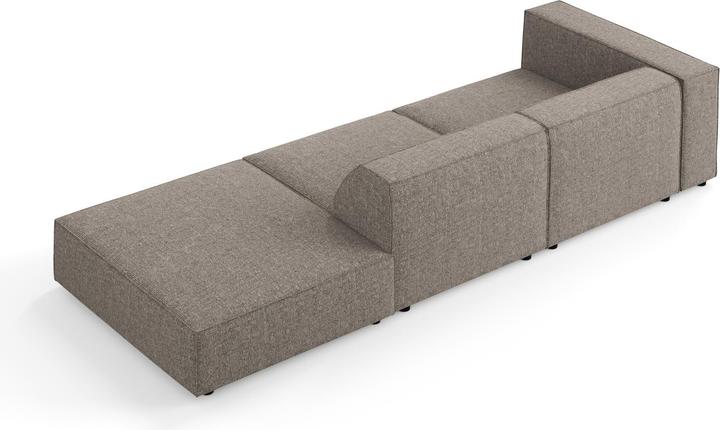 Actual product image Cosmopolitan Design Right Sofa, "Arendal", 4 Seats, Grey, 262x102x70 Made in Europe