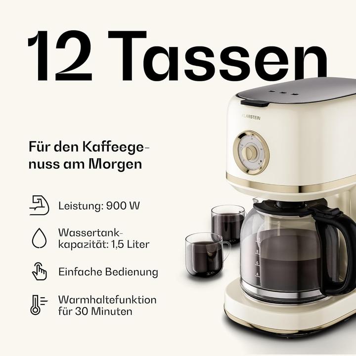 Image du produit Klarstein Frühstücksset mit Toaster, Wasserkocher & Kaffeemaschine (1.70 l)