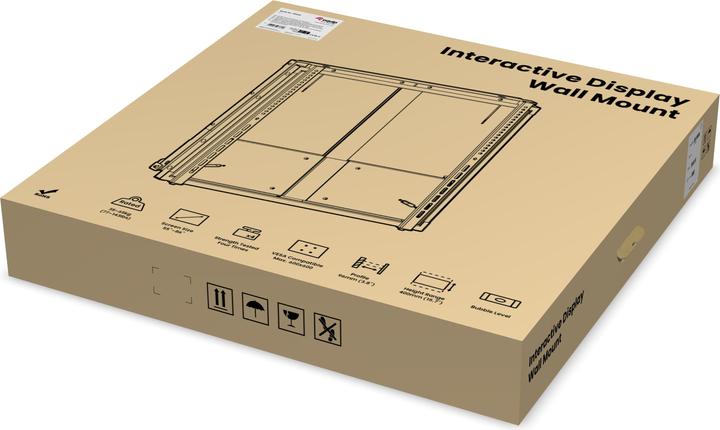 Produktbild equip Wandhalterung 55"-86"/1TFT 35-65kg 1Gelenk Up-Down sw (Wand, 65 kg, 55" - 86")