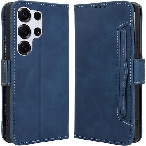 Cover-Discount Galaxy S25 Ultra - Etui viele Kartenfächer (Samsung Galaxy S25 Ultra), Coque pour téléphone portable, Bleu