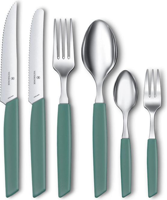 Actual product image Victorinox Swiss Modern, cake fork, sage (1 Piece, Pitchfork)