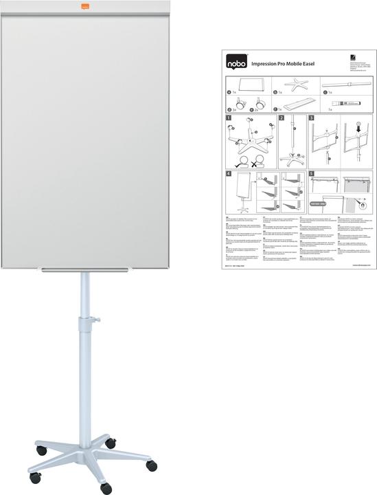Productafbeelding Nobo Impression Pro - mobiele flipover van staal (70 x 100 cm)