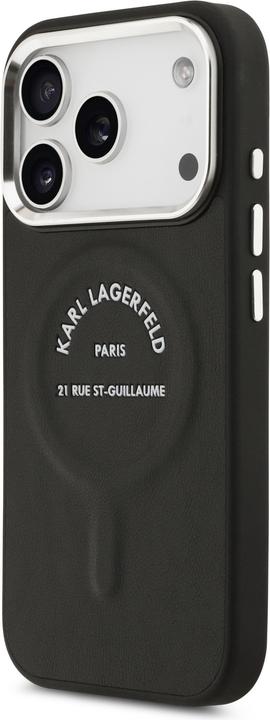 Productafbeelding Karl Lagerfeld - Leather Karl RSG Logo MagSafe (KLHMP17XPSKRSGEK) - iPhone 17 Pro Max - Black (Apple iPhone 17 Pro Max)
