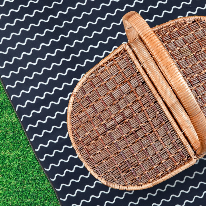 Actual product image Relaxdays Picnic blanket