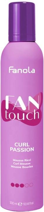 Fanola FanTouch Curl Passion Curly Hair Mousse to Discipline and Define Natural or Permed Curls 300ml (300 ml, Lockenschaum)