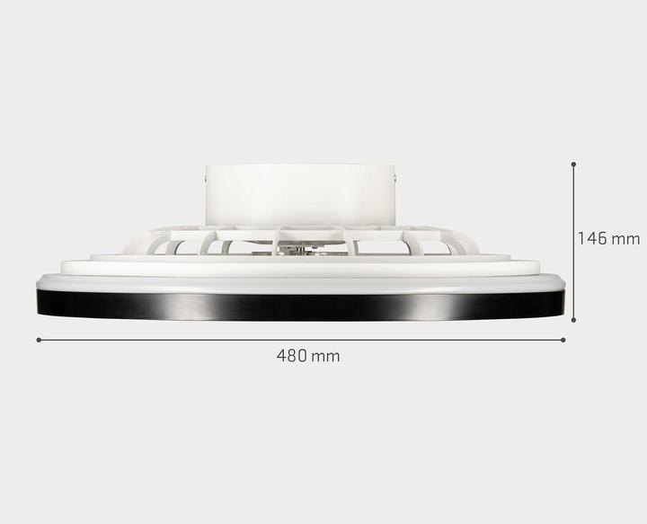 Produktbild Proventa Deckenventilator mit dimmbarer LED-Leuchte