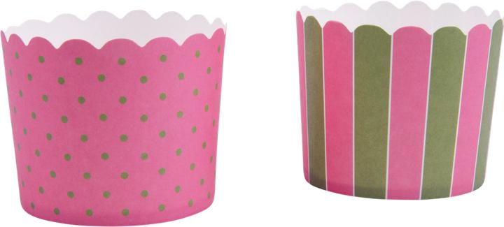 Actual product image Städter Cupcake Baking Moulds pink olive (7 cm)