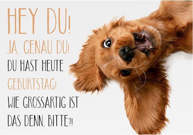 Produktbild Anderskartig Postkarte Modern Times Du Hast Heute Geburtstag