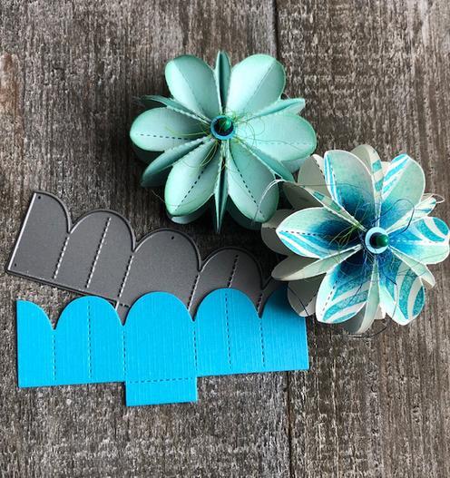 Set Di Fustelle Per Scrapbooking: Forma Petali Di Fiori, In Acciaio Al Carbonio, 9,2x4,8cm - 4