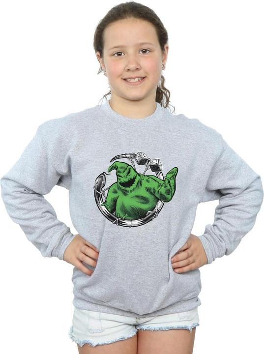 Actual product image Disney Girls Nightmare Before Christmas Roll The Dice Sweatshirt (116)