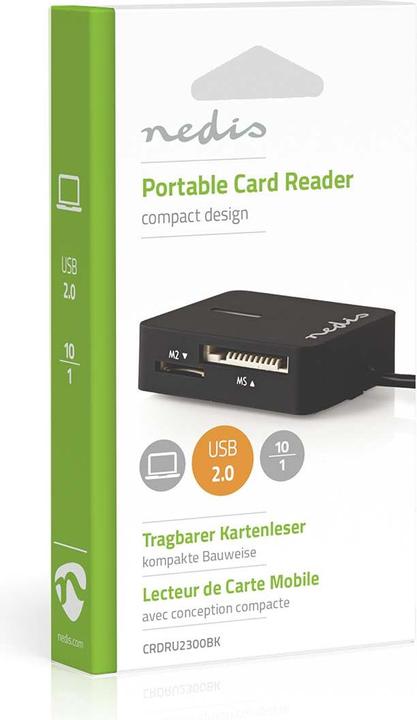 Actual product image Nedis Card reader Multicard USB 2.0 (USB)