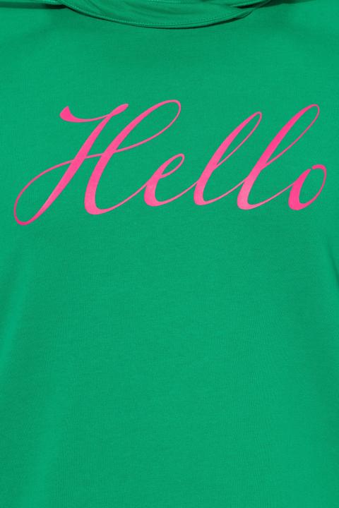 Produktbild Ulla Popken Sweatshirt, Classic Fit, HELLO, Stehkragen (46, 48)