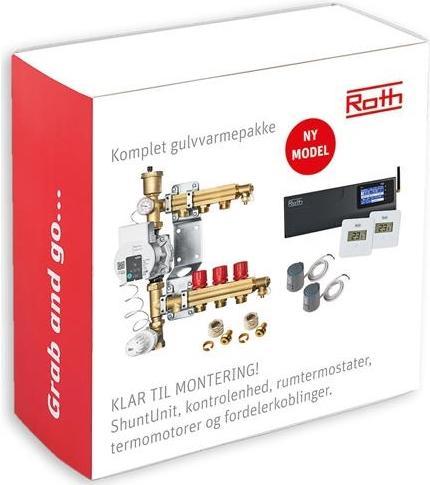 Actual product image Roth SOFTLINE underfloor heating package for 2 rooms incl. pump connection and 20mm sleeves