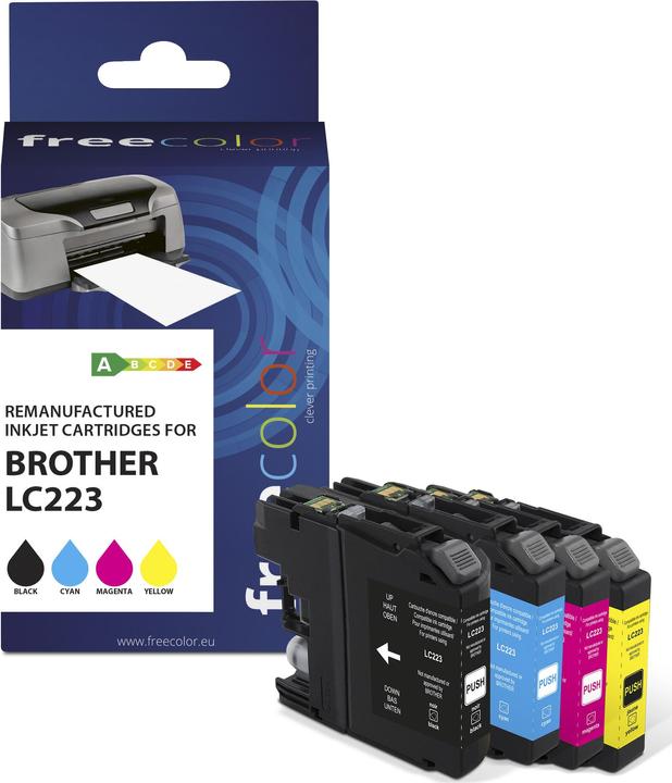 Produktbild Freecolor Patrone Brother LC223 Multiplack BK/C/M/Y remanufactured