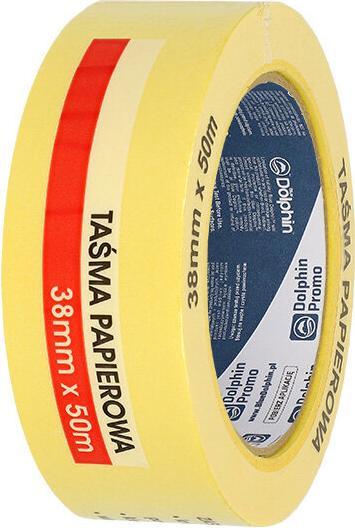 Blue Dolphin Gelbes Kreppband 38mm x 50m (38 mm)