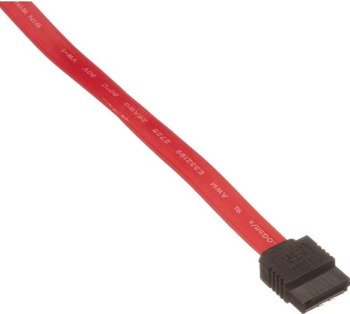 Produktbild Delock SATA-3 Kabel: 50cm,Metall Clip, rot (50 cm, SATA)