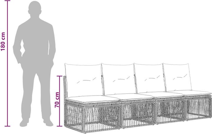 Produktbild vidaXL Garten-Sofa