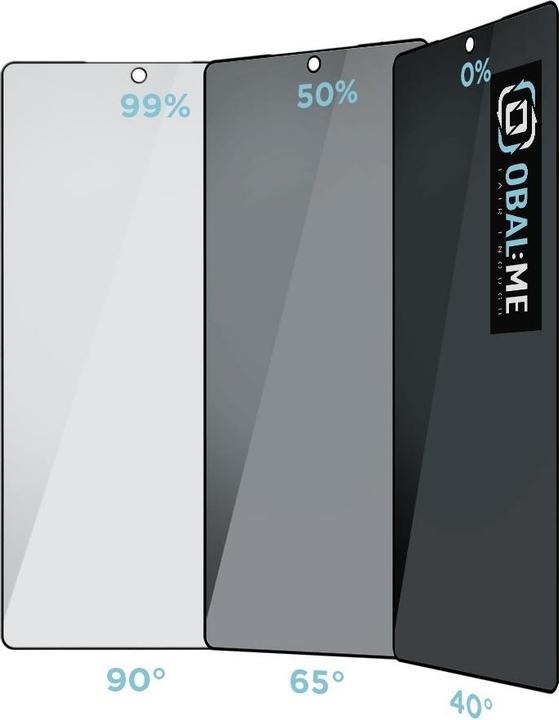 Produktbild iLike Obal:Me Privacy 5D Tempered Glass für Samsung Galaxy S25 Ultra schwarz (1 Stk., Samsung Galaxy S25 Ultra)