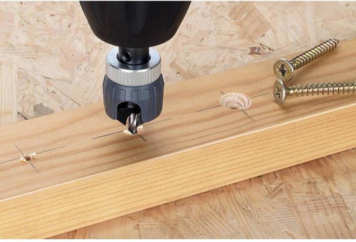 Produktbild wolfcraft wolfcraft 1 Vorbohrer m Senker+Tiefenst. ø3,2x12mm (3.2 mm, 12 mm)