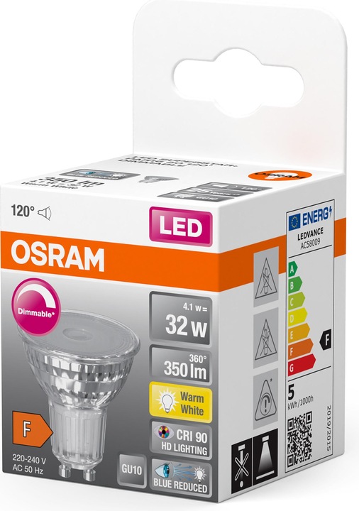 Produktbild Osram GU10 Reflektor (GU10, 4.10 W, 350 lm, 1 x, F)
