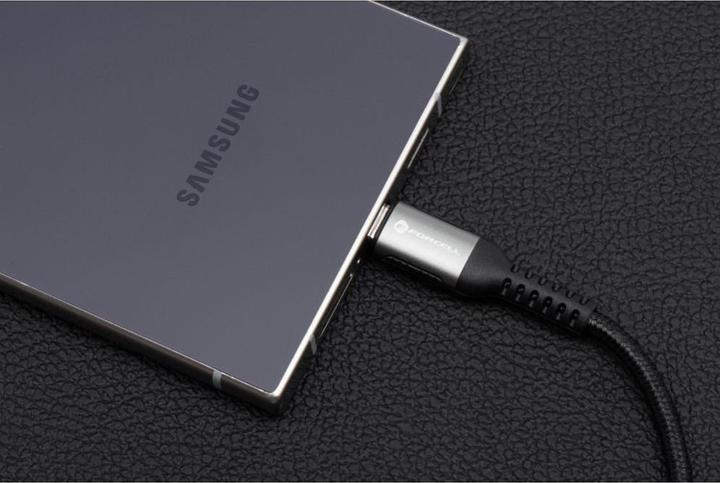 Actual product image Forcell Cable F-ENERGY C259 cable Type C to Lightning PD 3A 27W Cafule 2 m black (2 m, 27 W)